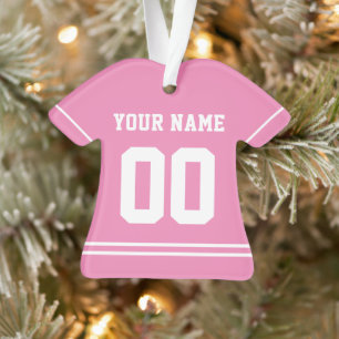 Personalised Sports Jersey Style Ornament