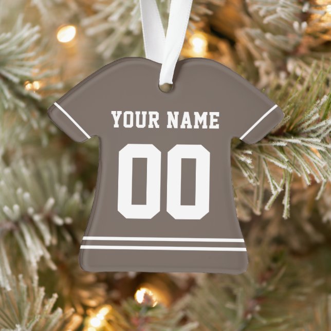 Personalised Sports Jersey Style Ornament (Tree)