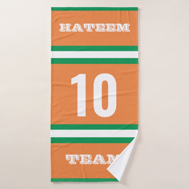 Personalised Sports/ Soccer/ Baseball/ Football  Bath Towel (Bath Towel)