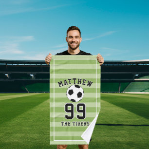 Personalised Sports soccer Football Player Hand Towel