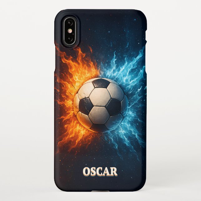Personalised Sports/Soccer iPhone XS Max Case (Back)