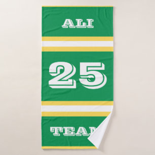 Personalised Sports Team/Baseball Towel For Boys 