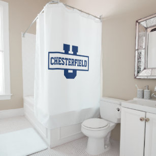 Personalised sports team monogram template shower curtain