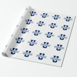 Personalised sports team monogram template wrapping paper