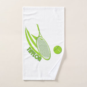 Personalised Sports With Name Tennis Hand Towel