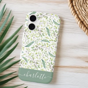 Personalised Spring Green Botanical Pattern