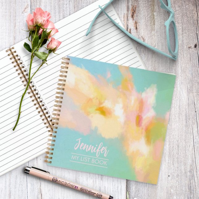 Personalised Spring Painting Abstract Notebook (Creator Uploaded)