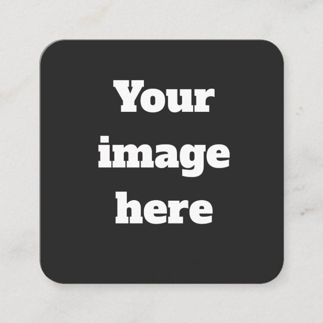 Personalised  square business card (Front)