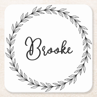 Personalised Square Paper Coaster