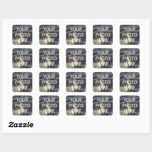 Personalised Square Photo Sticker Sheet (Sheet)