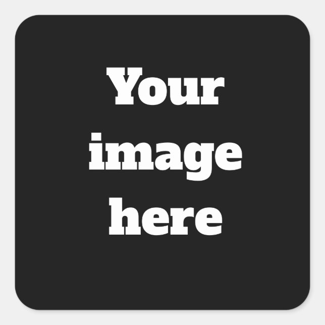 Personalised  square sticker (Front)