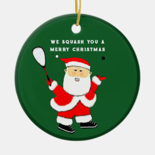 personalised squash player collectable ceramic orn ceramic ornament