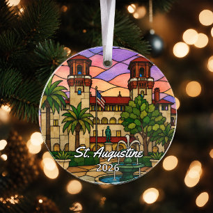 Personalised St. Augustine Acrylic Ornament, Custo Ornament