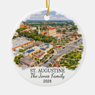 Personalised St. Augustine Ornament Custom Florida
