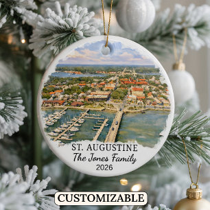 Personalised St. Augustine Ornament Custom Florida