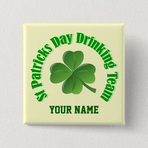 Personalised St Patrick's day 15 Cm Square Badge