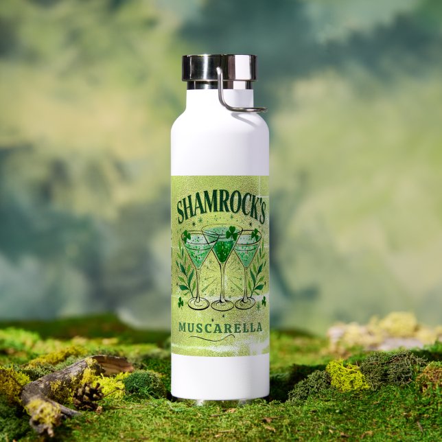 Personalised St. Patrick's Day Cruise, Bride Squad Water Bottle (Outdoor (Rotated))
