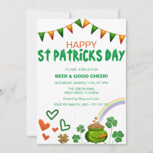 Personalised St Patricks Day Holiday Card