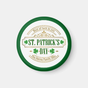Personalised St. Patrick's Day I Luck of the Irish Magnet
