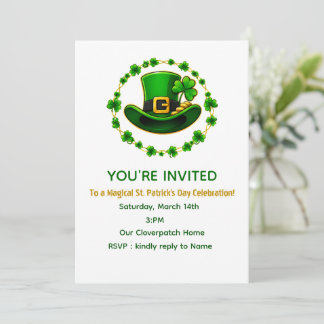 Personalised St. Patrick's Day Invite Card
