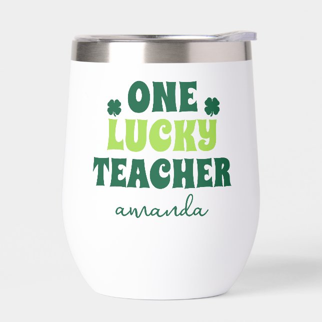 Personalised St. Patrick's Day One Lucky Teacher  (Left)