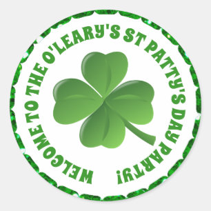 Personalised St Patricks Day Sticker