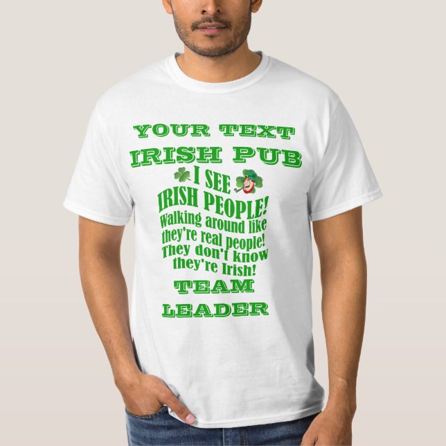 Personalised St Patrick's  day T-Shirt (Front)