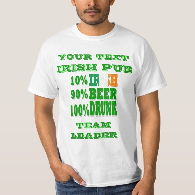 Personalised St Patrick's  day T-Shirt (Front)