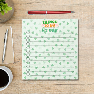 Personalised St. Patrick's Day Themed To-Do List Notepad