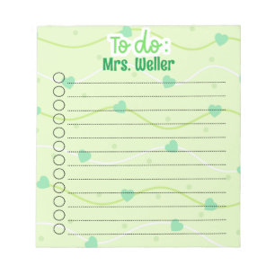 Personalised St. Patrick's Day To-Do List Notepad