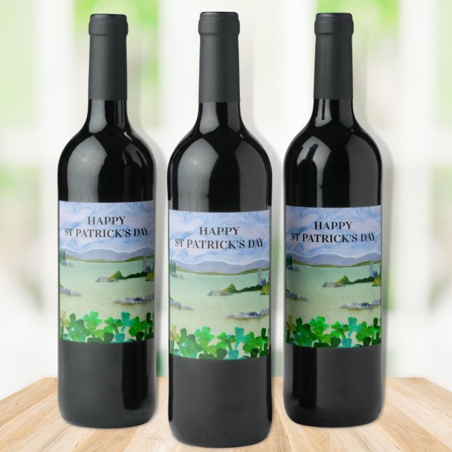 Personalised St Patrick's Day Wine Label (Creator Uploaded)