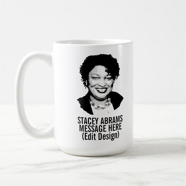 Personalised Stacey Abrams Coffee Mug (Left)