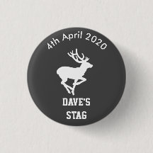 Personalised Stag Night Badge