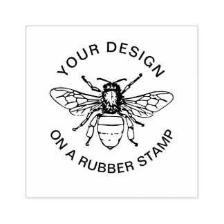 Personalised Stamp| Bee Stamp|eco Rubber Stamp