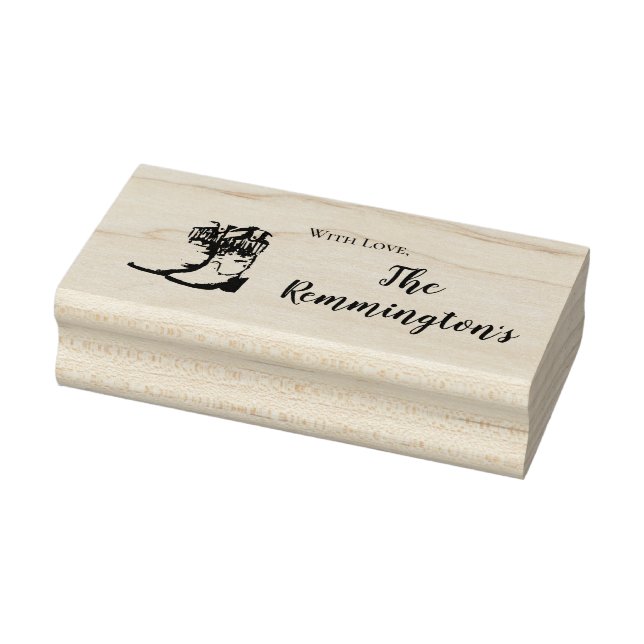 Personalised Stamp Summer Country Wedding Rustic W (Stamp)