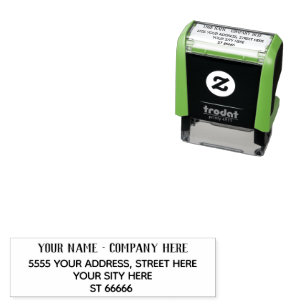 Personalised Stamp with Your Name + Return Address