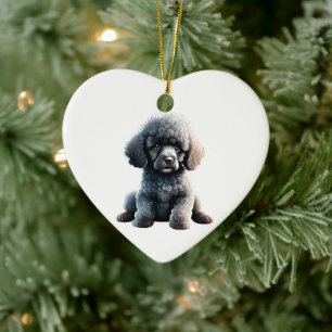 Personalised Standard Poodle Puppy Ceramic Ornament
