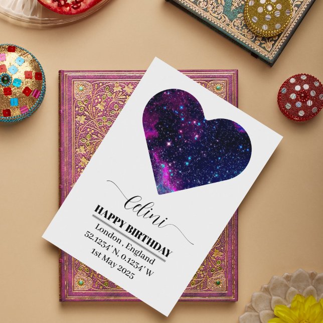 Personalised Star Map Card: Celebrate Your Special Holiday Card (Personalized Star Map Card: Celebrate Your Special Holiday Card)
