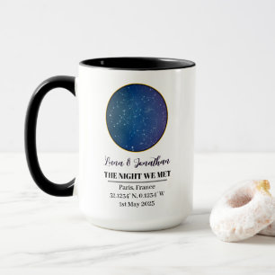 Personalised Star Map Mug: The Night We Met  Mug
