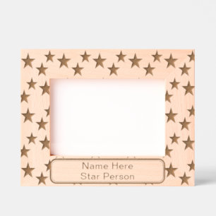 Personalised Star Pattern Etched Frames