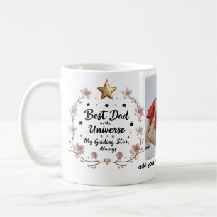Personalised Starry Floral Gift for Him Coffee Mug