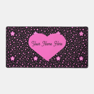 Personalised Starry Night Heart Desk Pad