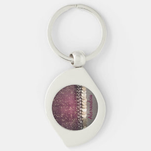Personalised Stars Purple Gypsy Scarf Key Ring