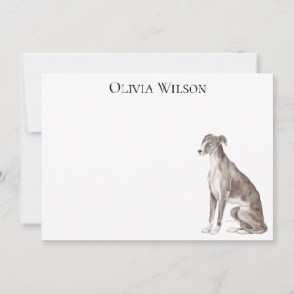Personalised stationary with Greyhound Card