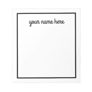 Personalised Stationery Notepad for Men
