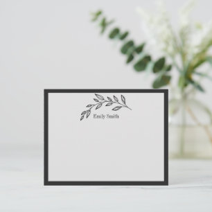 Personalised Stationery Wild Meadow Flat Card