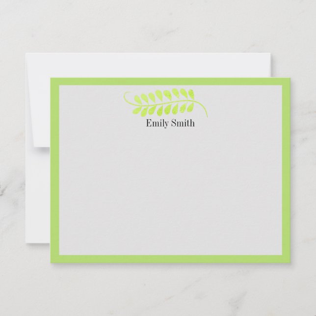 Personalised Stationery Wild Meadow Flat Card (Front)
