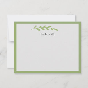 Personalised Stationery Wild Meadow Flat Card
