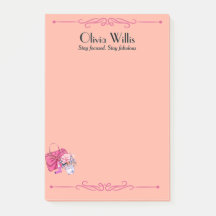 Personalised "Stay Focused. Stay Fabulous" Peach