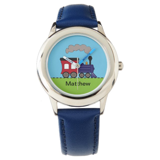Personalised Steam Train Locomotive Watch (Front)